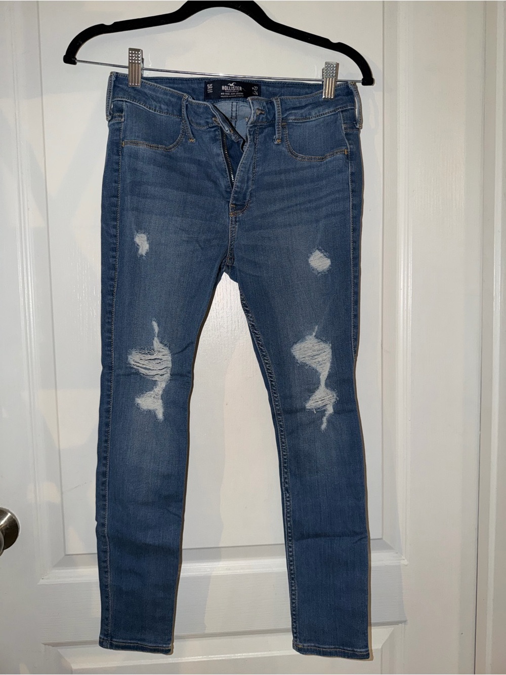 Hollister ripped mid rise Jeggings